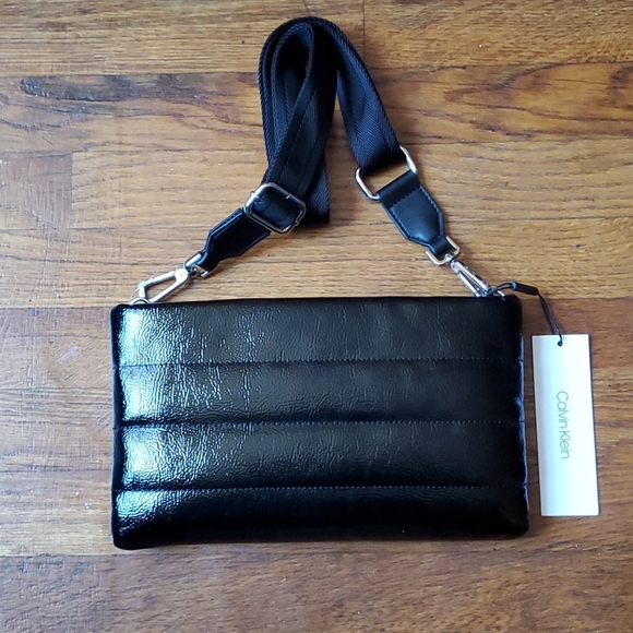 Calvin Klein Quilted Patent Crossbody - Picture 5 of 9